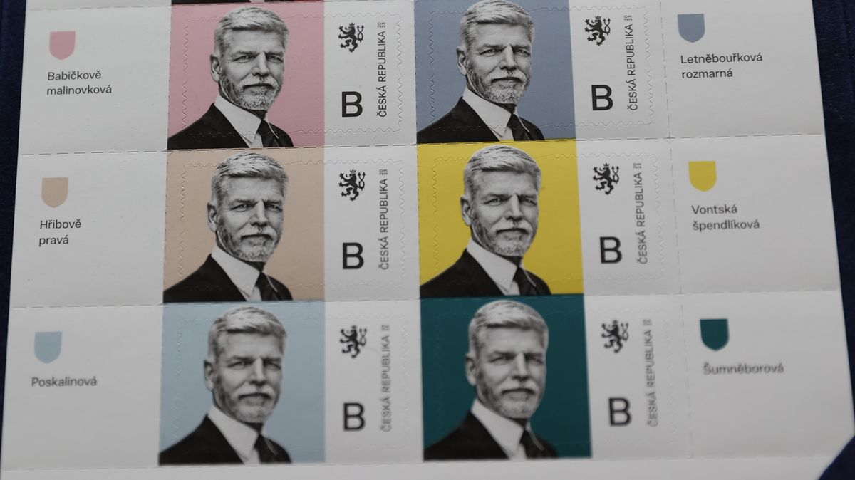 Obrazem: 10 variant nové poštovní známky s prezidentem